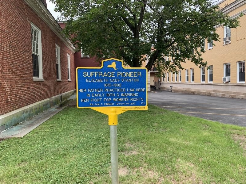 Suffrage Pioneer Marker image. Click for full size.