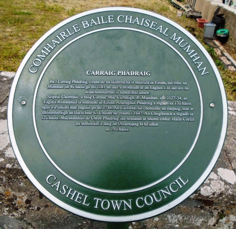Carraig Phádraig Marker. Click for full size. Carraig Phádraig Marker image. Click for full size.