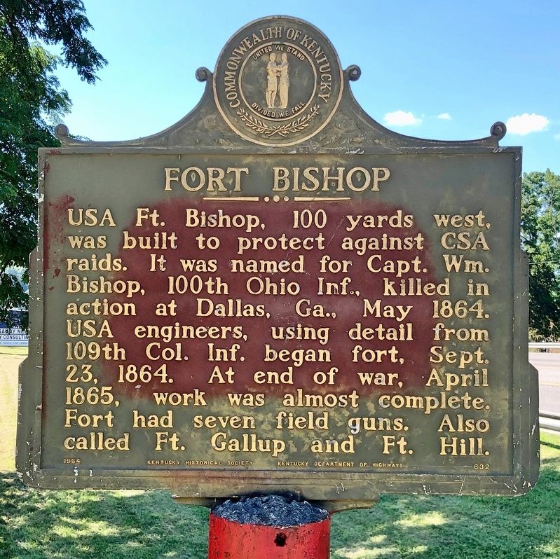 Fort Bishop Marker image. Click for full size.