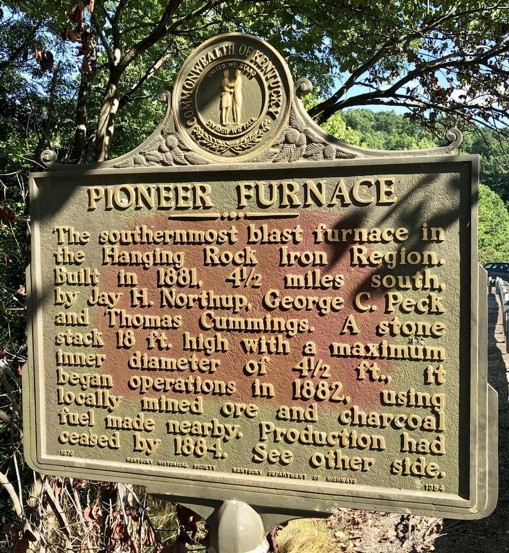 Pioneer Furnace Marker image. Click for full size.