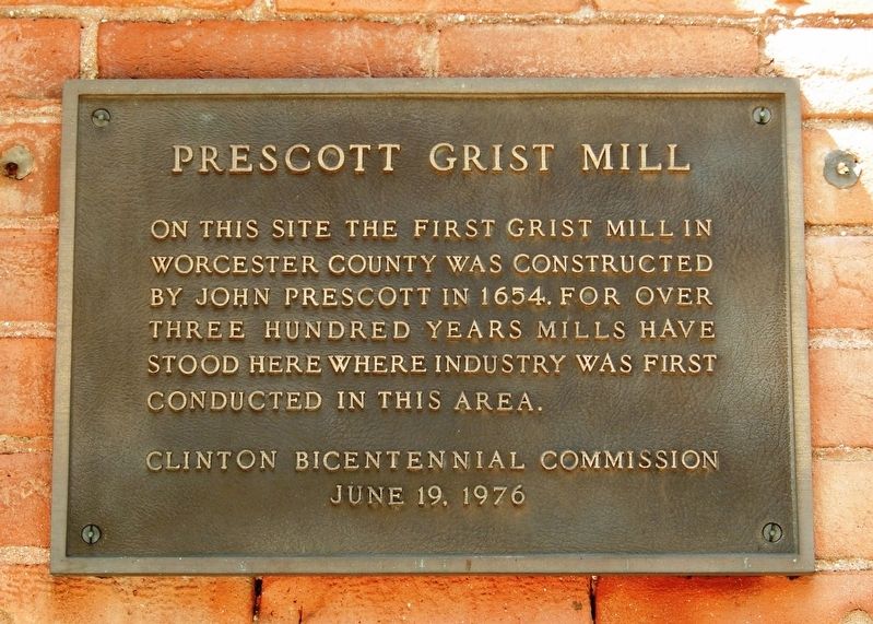 Prescott Grist Mill Marker image. Click for full size.