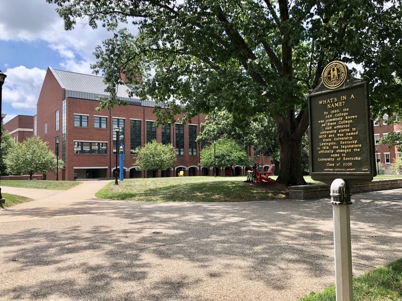 Marker with a view of the Anderson Mechanical Engineering Building in background. image. Click for full size.