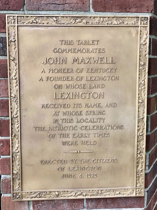 Nearby plaque about John Maxwell. image. Click for full size.