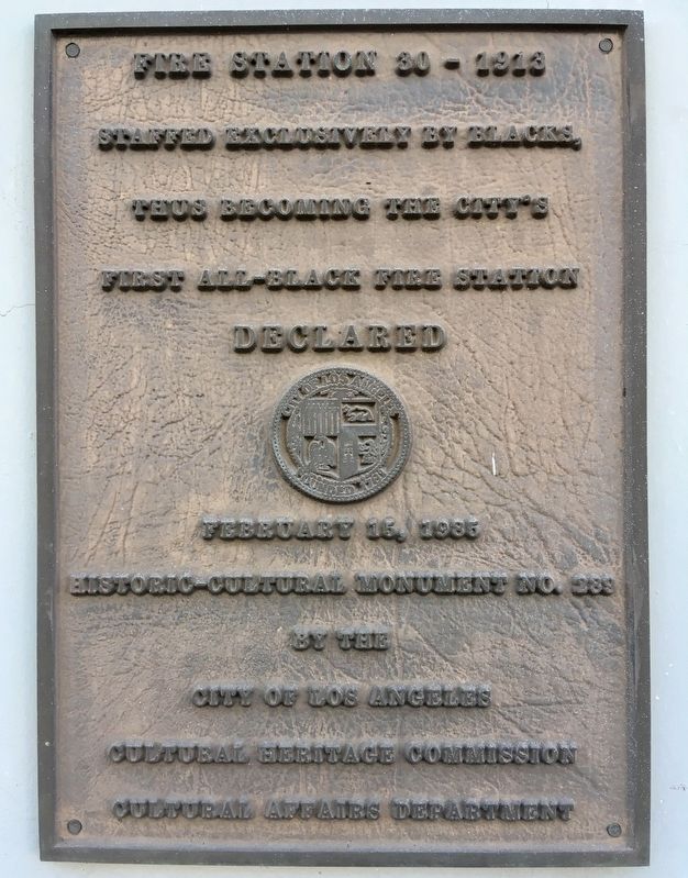 Fire Station 30 Marker image. Click for full size.
