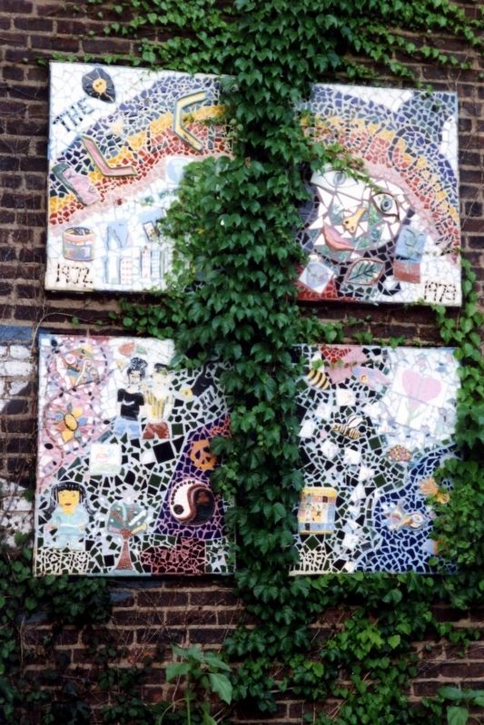 Garden memorial mosaic image. Click for full size.