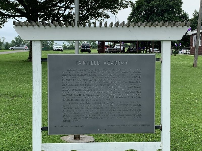Fairfield Academy Marker image. Click for full size.