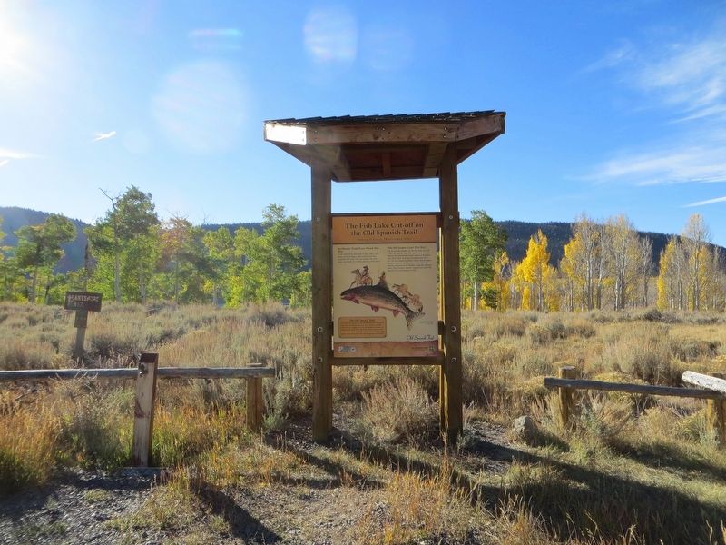 The Fish Lake Cut-off on the Old Spanish Trail Marker image. Click for full size.