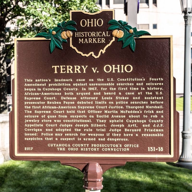 Terry v. Ohio Marker image. Click for full size.
