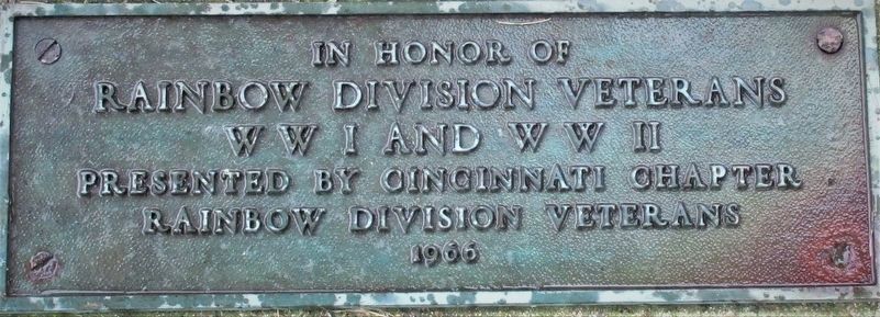 Rainbow Division Veterans Memorial image. Click for full size.