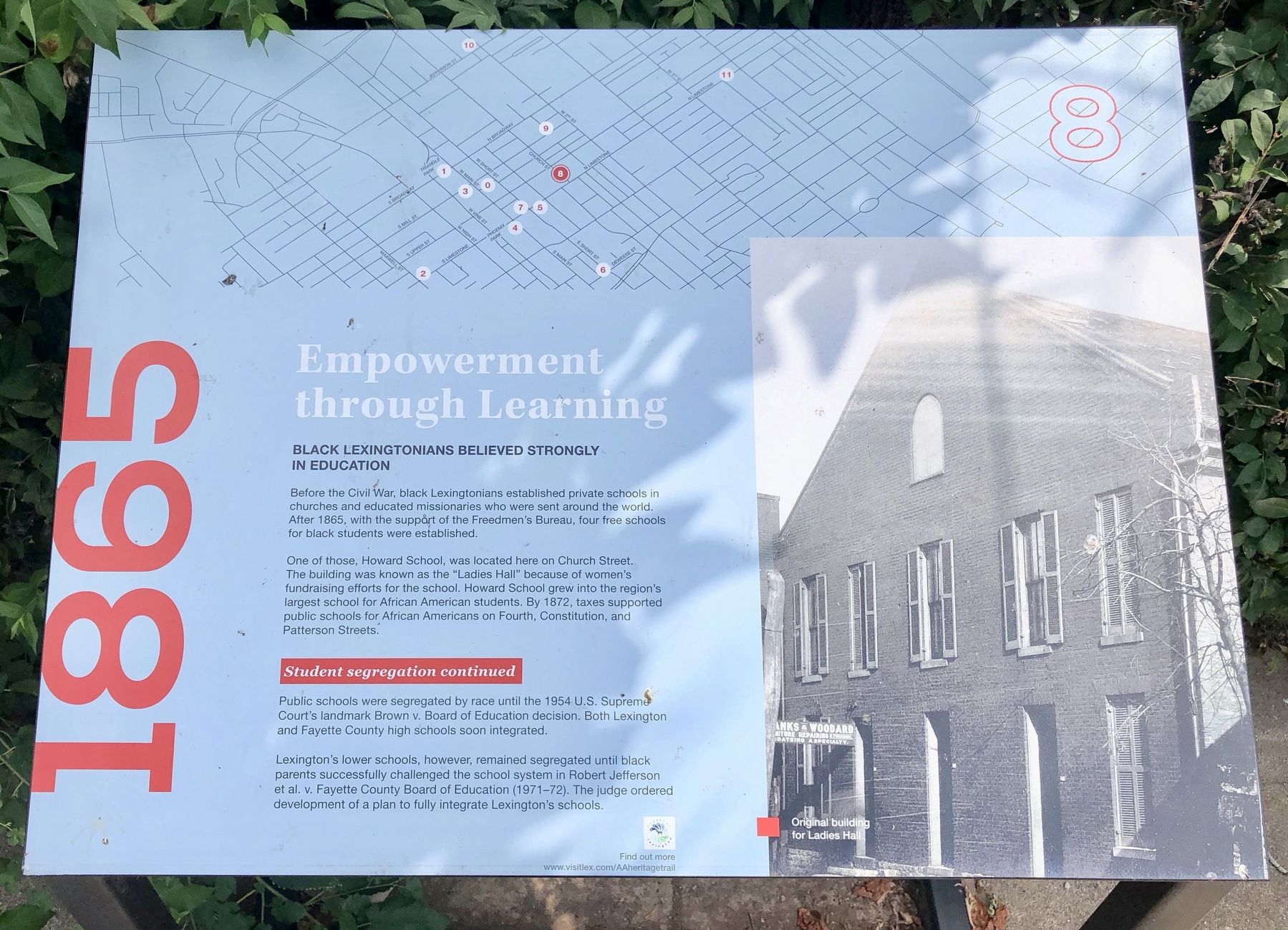 Black Lexingtonians Believed Strongly in Education 1865 Marker. Click for full size. Black Lexingtonians Believed Strongly in Education 1865 Marker image. Click for full size.