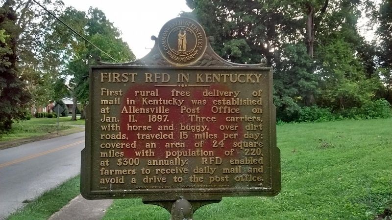 First RFD in Kentucky Marker image. Click for full size.
