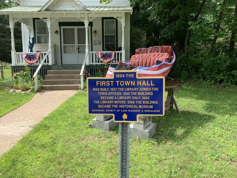 First Town Hall Marker. Click for full size. First Town Hall Marker image. Click for full size.