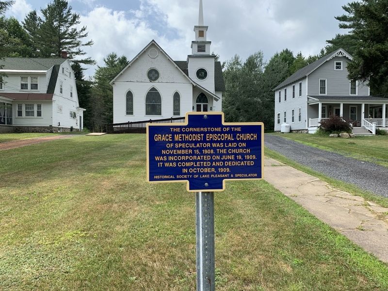 Grace Methodist Episcopal Church Marker. Click for full size. Grace Methodist Episcopal Church Marker image. Click for full size.