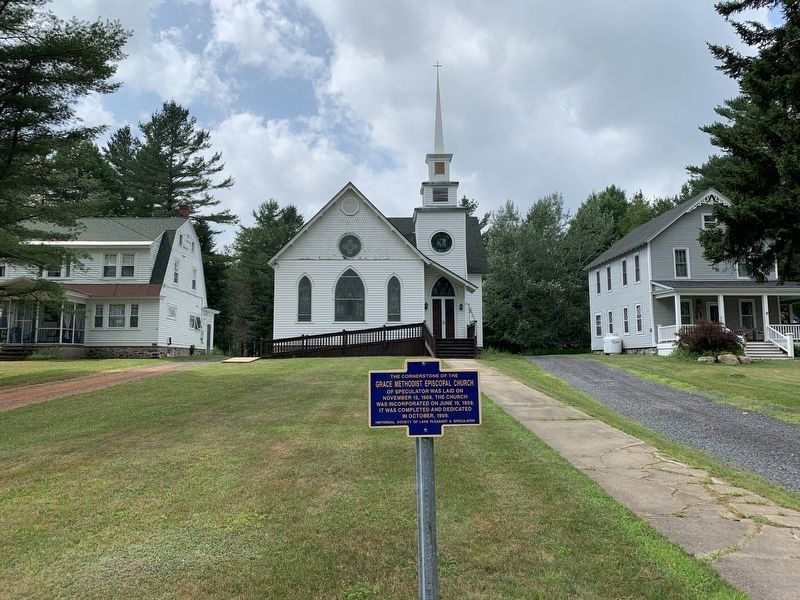 Grace Methodist Episcopal Church Marker. Click for full size. Grace Methodist Episcopal Church Marker image. Click for full size.