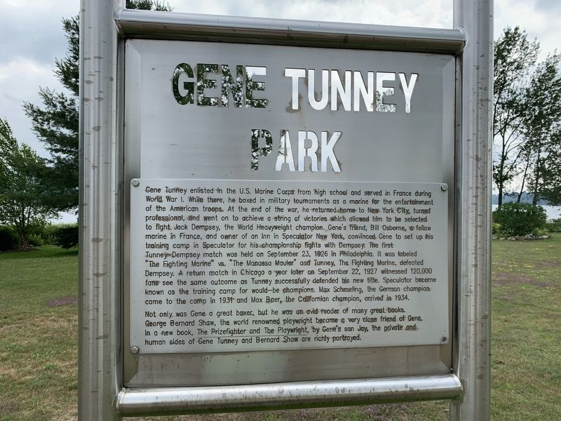 Gene Tunney Park Marker image. Click for full size.