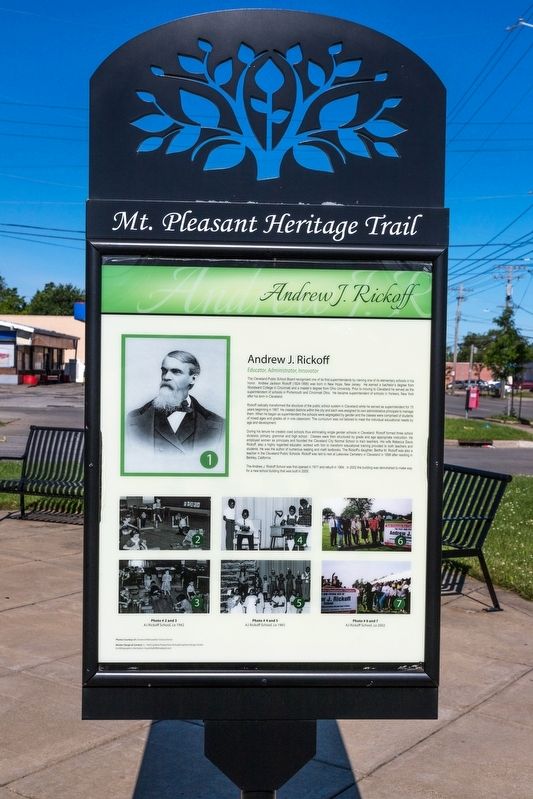The Andrew J. Rickoff side of the marker. Click for full size. The Andrew J. Rickoff side of the marker image. Click for full size.
