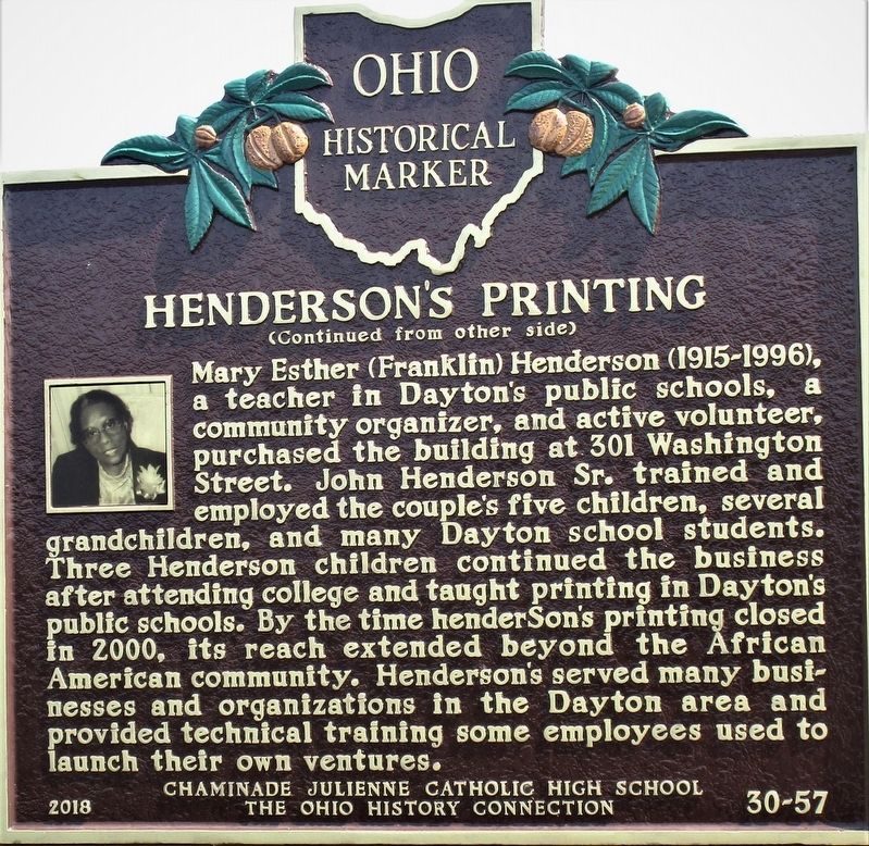 Henderson's Printing Marker reverse image. Click for full size.