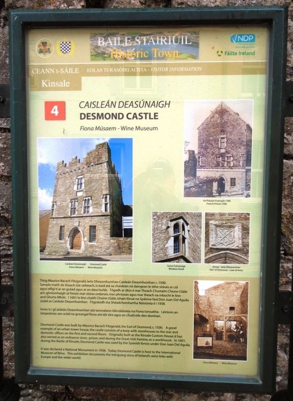 <i>Caislen Deasnaigh</i> / Desmond Castle Marker image. Click for full size.