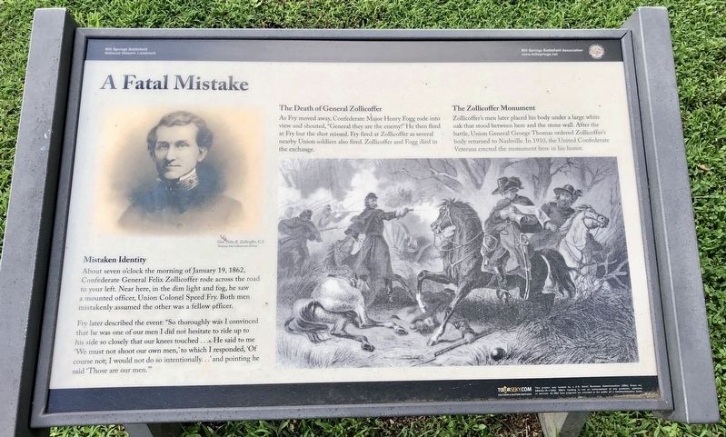 A Fatal Mistake Marker image. Click for full size.