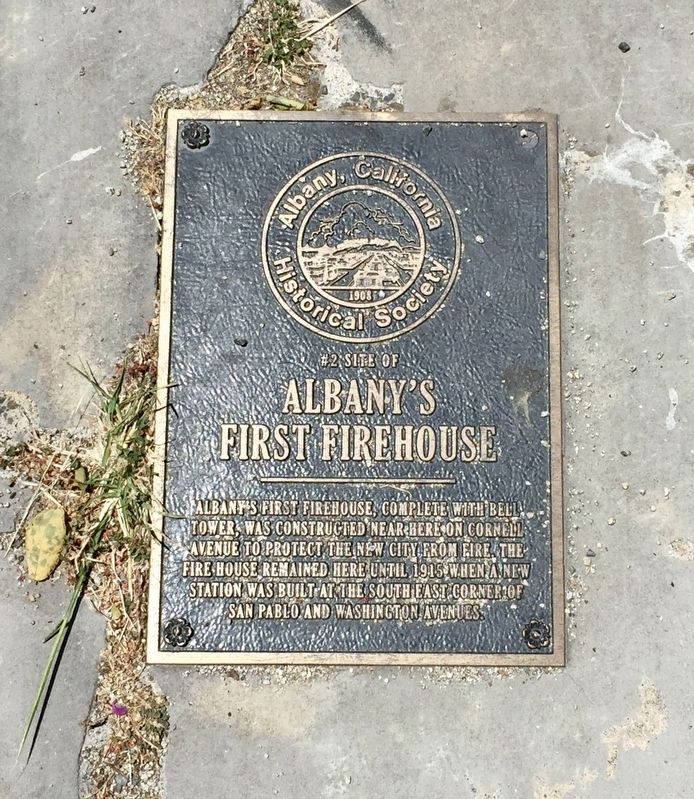 Site of Albany's First Firehouse Marker image. Click for full size.