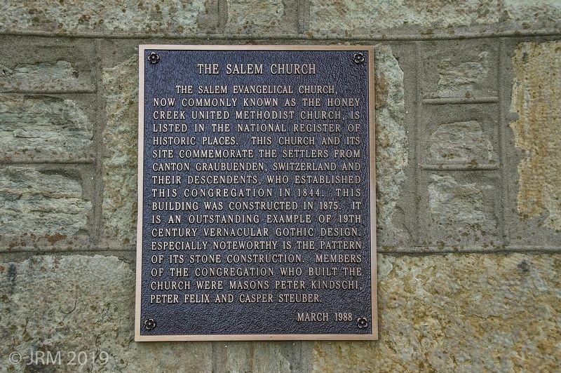 The Salem Church Marker image. Click for full size.