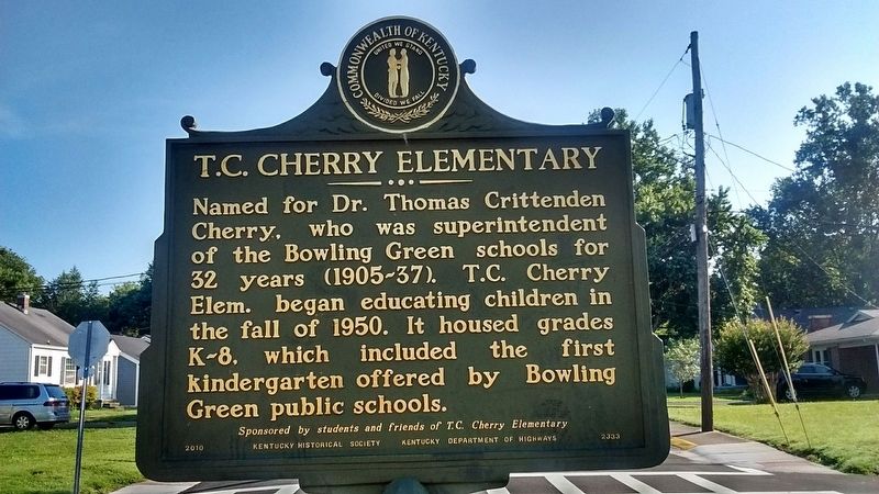 T. C. Cherry Elementary Marker (Side 1) image. Click for full size.