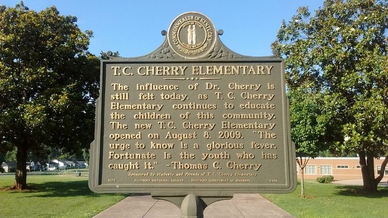 T. C. Cherry Elementary Marker (Side 2) image. Click for full size.