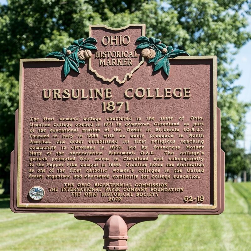 Ursuline College Marker image. Click for full size.