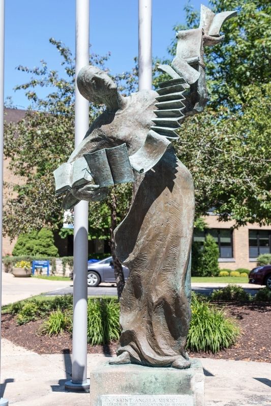 Saint Angela Merici Statue, Ursuline College, Ohio image. Click for full size.