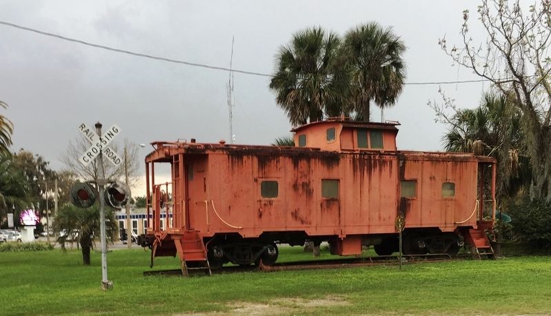 Caboose located on the Depot’s grounds image. Click for full size.