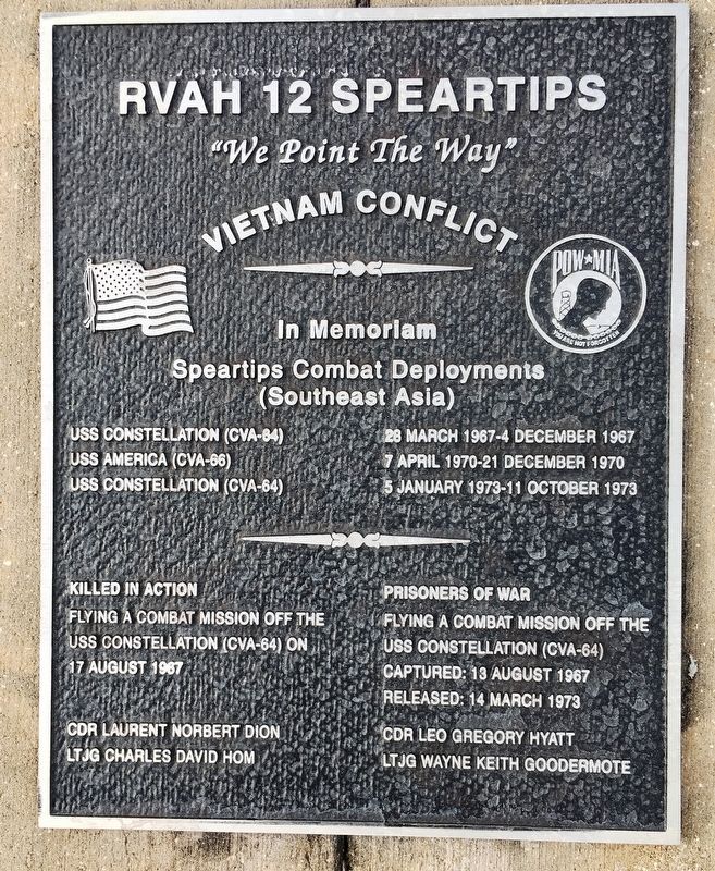 RVAH 12 Speartips Marker image. Click for full size.