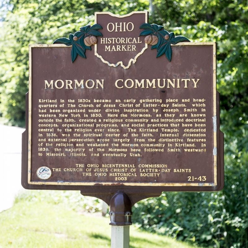 Mormon Community Marker image. Click for full size.