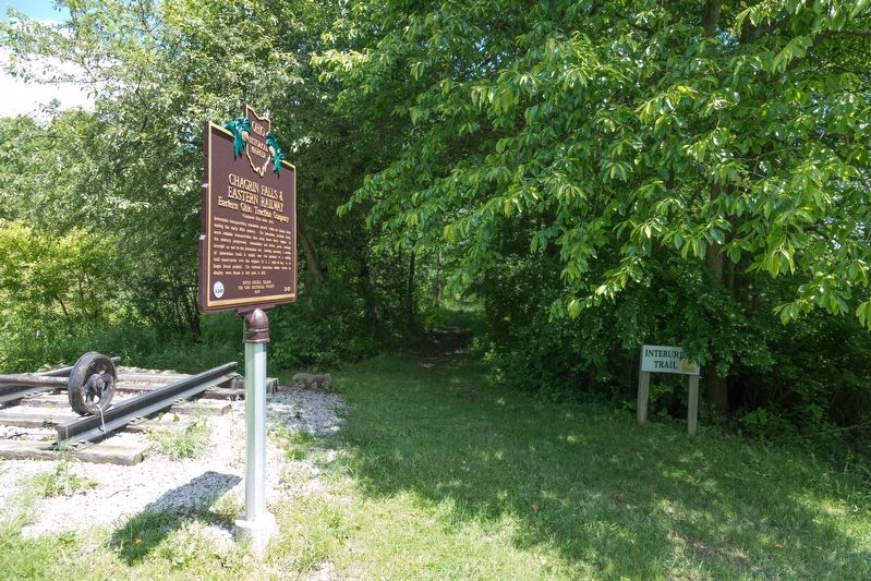 Chagrin Falls & Eastern Railway Marker image. Click for full size.