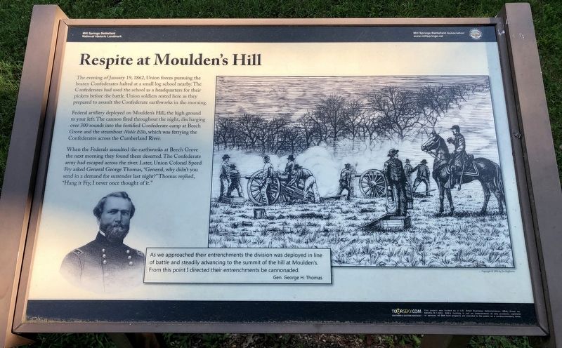 Respite at Moulden's Hill Marker. Click for full size. Respite at Moulden's Hill Marker image. Click for full size.