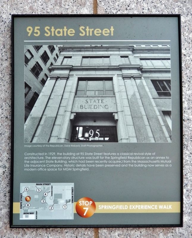 95 State Street Marker image. Click for full size.
