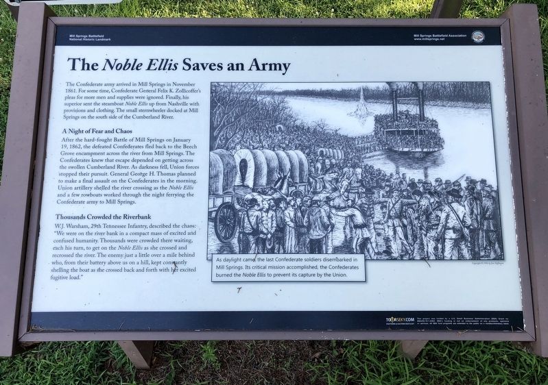 The <i>Noble Ellis</i> Saves an Army Marker image. Click for full size.