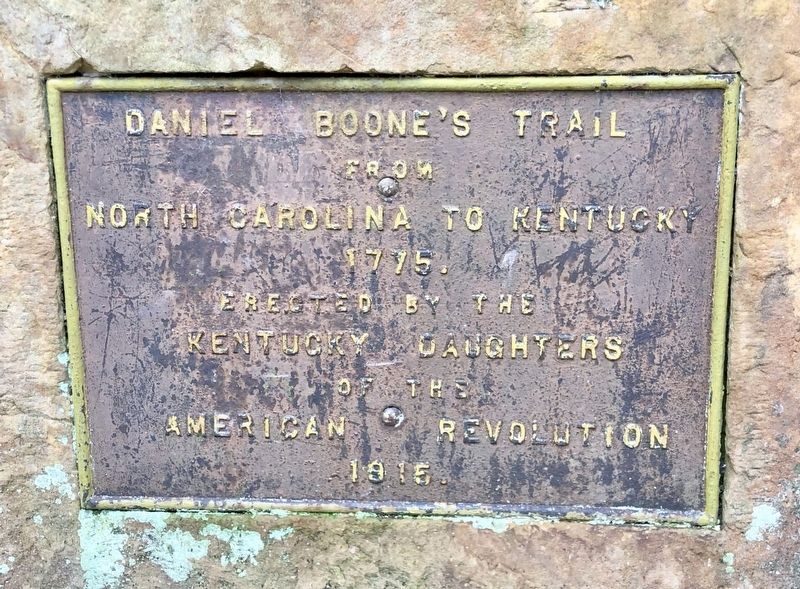 Daniel Boone's Trail Marker image. Click for full size.