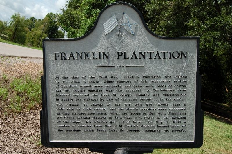 Franklin Plantation Marker image. Click for full size.