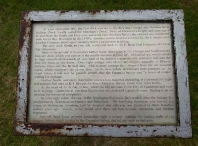 Escanaba's Docks Marker image. Click for full size.