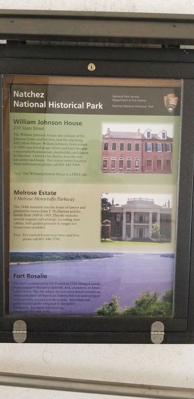 Natchez National Historical Park Marker image. Click for full size.