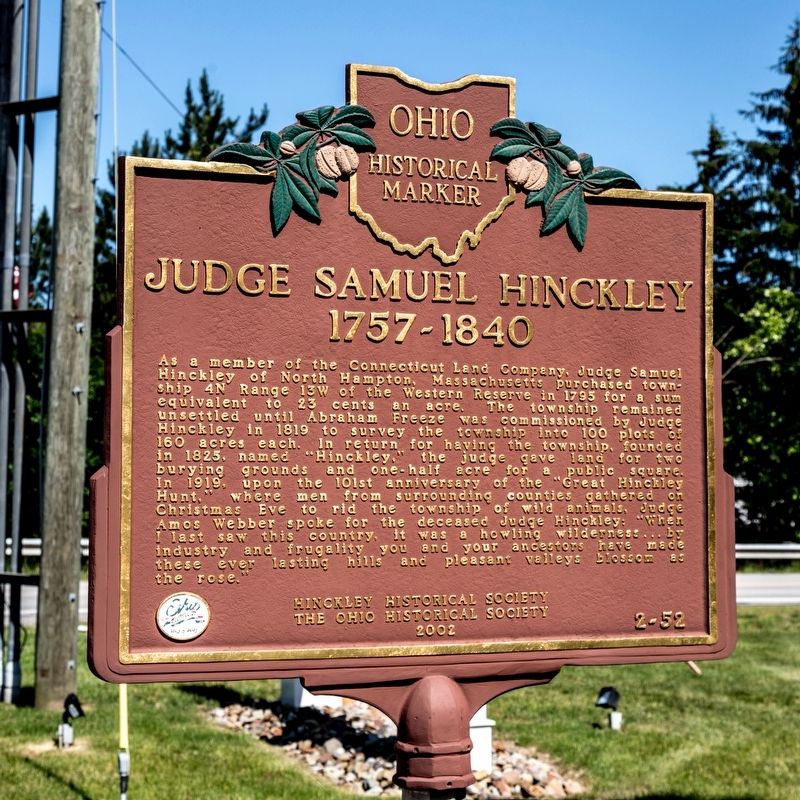Judge Samuel Hinckley side of marker image. Click for full size.