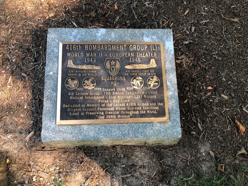 416th Bombardment Group Marker image. Click for full size.