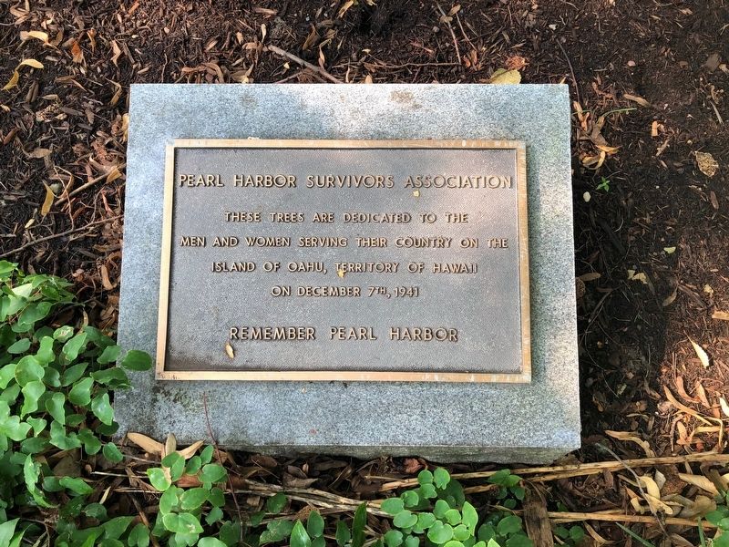 Pearl Harbor Survivors Association Marker image. Click for full size.