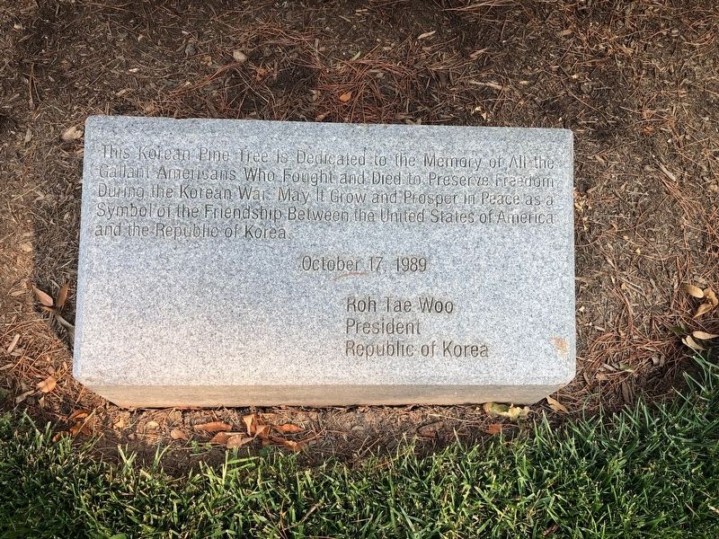 Korean War Marker. Click for full size. Korean War Marker image. Click for full size.
