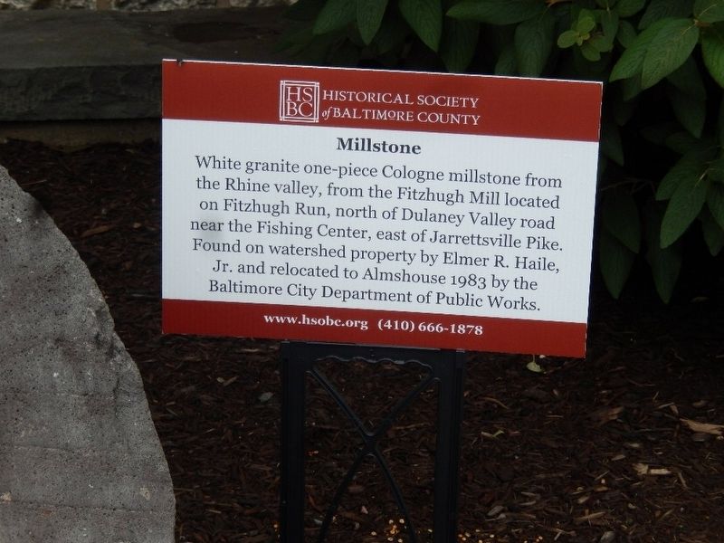 Millstone Marker. Click for full size. Millstone Marker image. Click for full size.