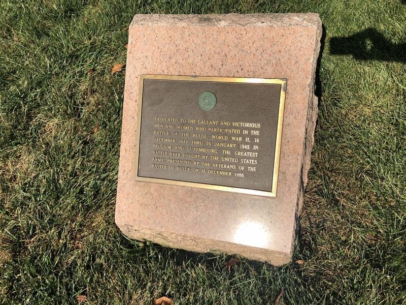 Battle of the Bulge Marker image. Click for full size.