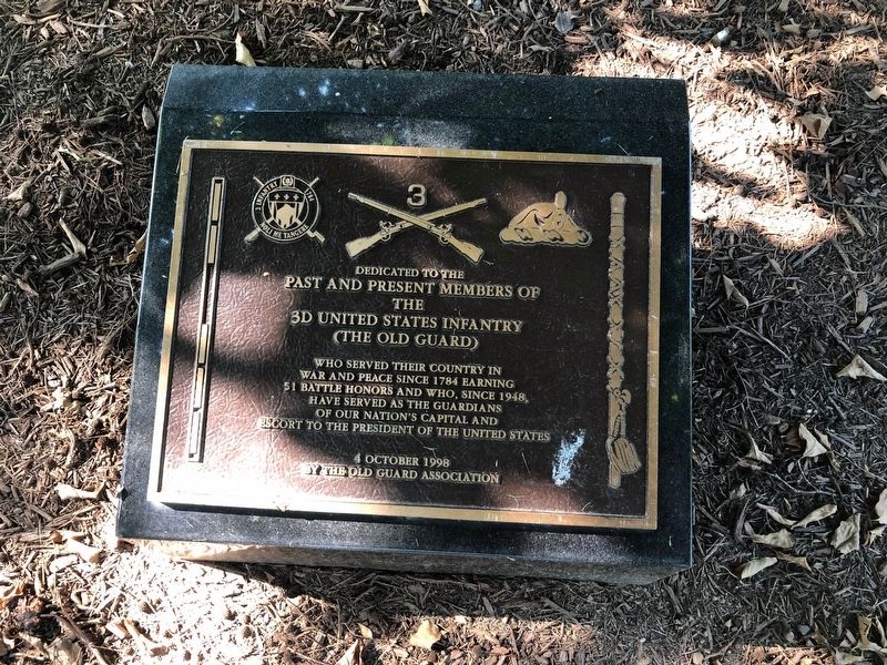 3d United States Infantry Marker. Click for full size. 3d United States Infantry Marker image. Click for full size.