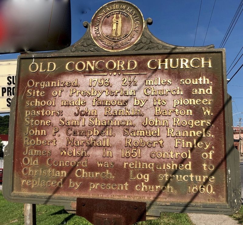 Old Concord Church Marker image. Click for full size.