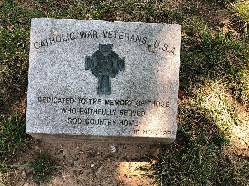 Catholic War Veterans, U.S.A. Marker image. Click for full size.