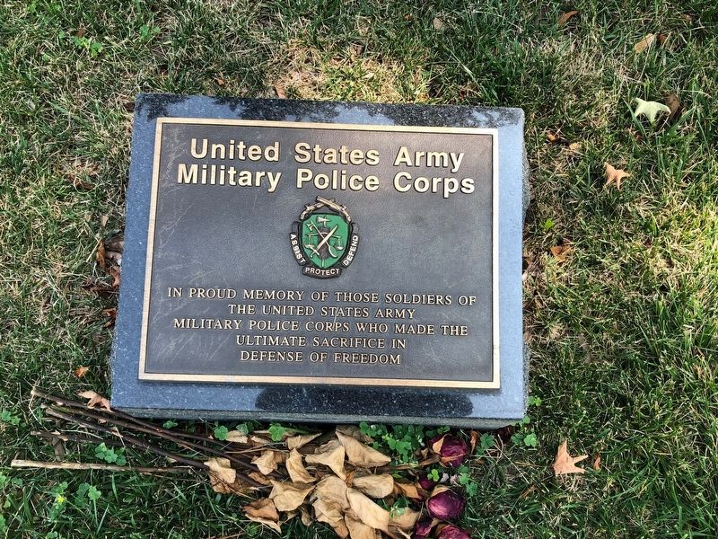 United States Army Military Police Corps Marker image. Click for full size.